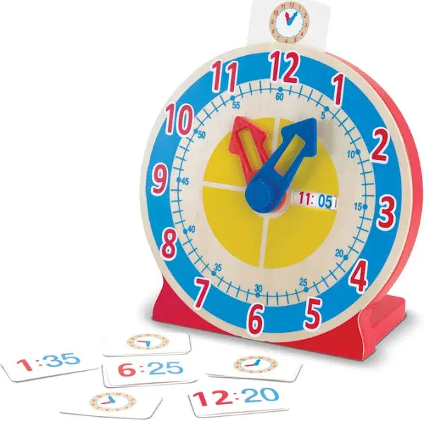 Melissa & Doug Turn & Tell Wooden Clock