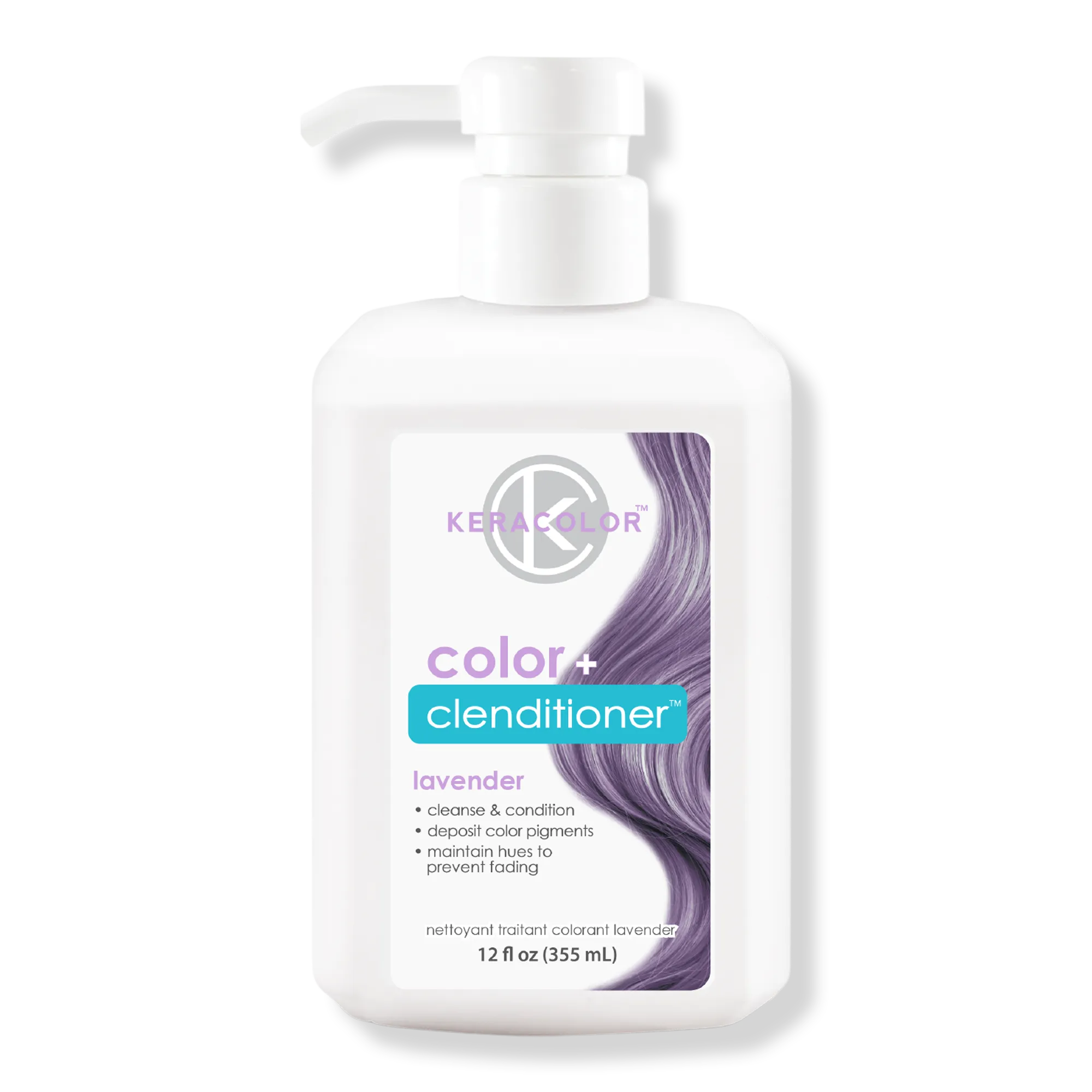 Keracolor Clenditioner Hair Dye (22 Colors) Semi Permanent Hair Color Depositing Conditioner, 12 Fl Oz