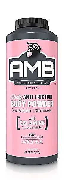 Anti Monkey Butt 816800 Lady Anti Friction Body Powder, 8 oz. - Quantity 3