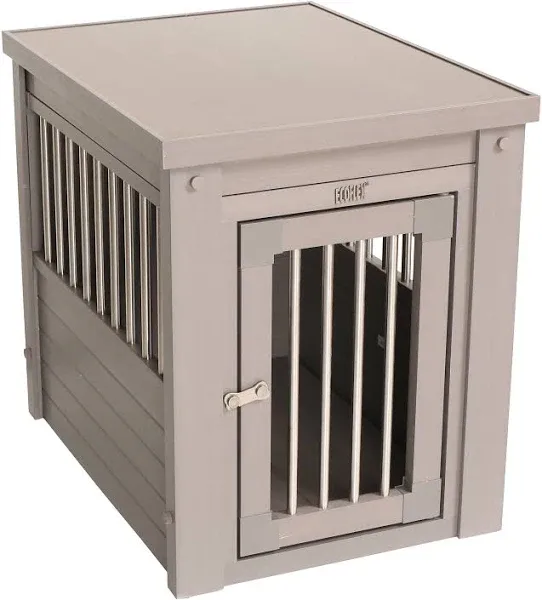 New Age Pet Grey Dog Crate w/Metal Spindles