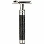 Muhle R96 ROCCA Closed Comb Stainless Steel Safety Razor, Black Handle