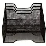 Mind Reader 5-Compartment Mesh Organizer, Black