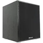 Rockville Rock Shaker 12 800W Powered Subwoofer for Home Theater Black Includes Remote Solid MDF Enclosure RCA Inputsout