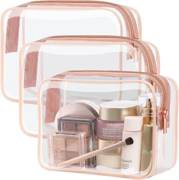 Packism Clear Makeup Bag TSA Approved Toiletry Bag Size