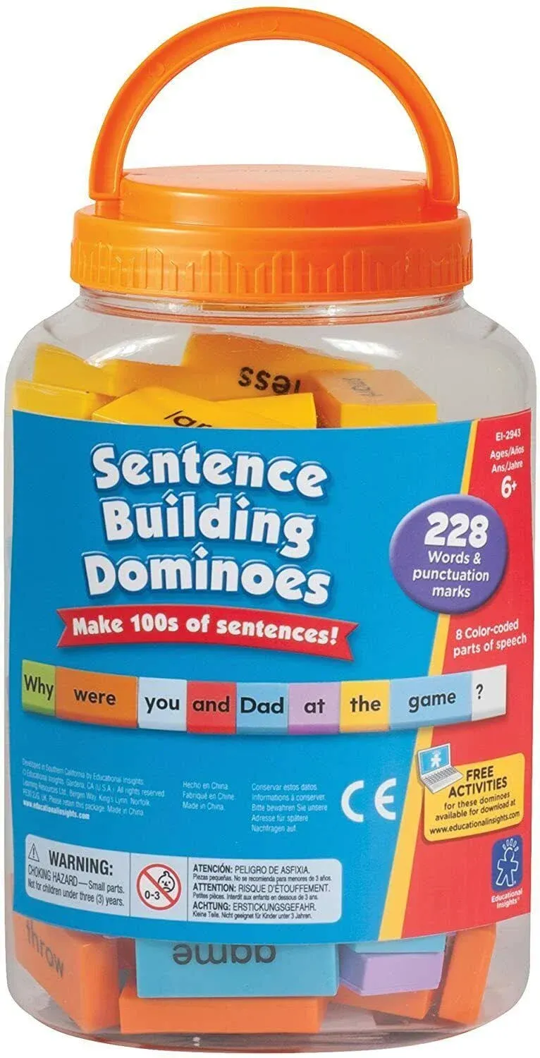 Learning Resources Sentence Building Dominoes