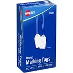 Avery Marking Tags, Strung, 1-3/4" x 1-3/32", 1,000 Tags (12204)