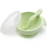 Bumkins Silicone First Feeding Baby Bowl Set - Sage