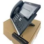 IP Phone with Dual-port Gigabit Ethernet  7in. color LCD  Dual USB ports  Up to 