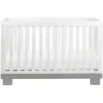 Babyletto Modo 3-in-1 Convertible Crib with Toddler Conversion Kit Grey/White