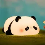 Vtiger Panda Night Light for Kids, Rechargeable LED Touch Cute Lamp, Food...