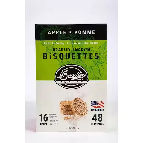 Bradley Smoker Apple Flavor Bisquettes (48-Pack) BTAP48