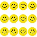 LovesTown 40PCS Stress Balls Bulk, 2 Inch Smiley Face Stress Balls Mini Yellow Stress Relief Balls for Kids School Carnival Reward Party Bag