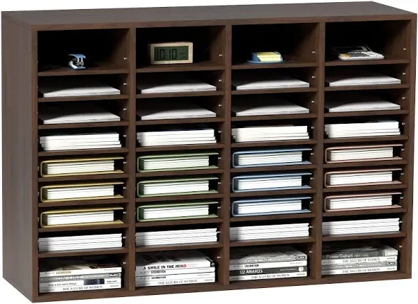 VEVOR Literature 36 Compartments Office Shelves