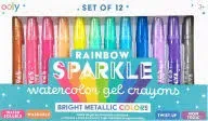 OOLY Rainbow Sparkle Metallic Watercolor Gel Crayons