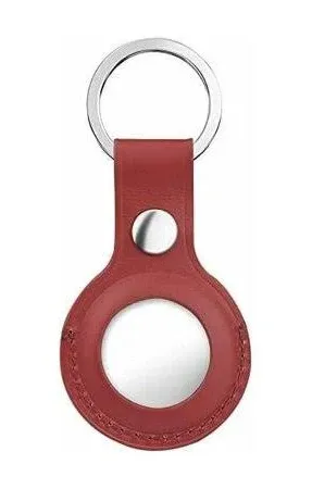 Insten Genuine Leather AirTag Keychain Holder