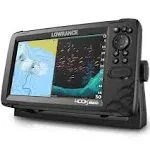 Lowrance Hook Reveal 9 Tripleshot Row with Transducer and World Base Map Black