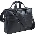 Men&#039;s Leather Messenger Bag 15.6 Inches Laptop Briefcase Business Satchel Comput