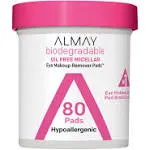 Almay 80-Count Biodegradable Oil Free Micellar Eye Makeup Remover Pads