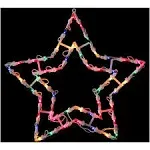 Northlight Lighted Star Christmas Window Silhouette Decoration