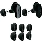 Comply Foam Ear Tips for Bose QuietComfort II & Ultra, Large, 3 Pairs, Black – Ultimate Comfort, Unshakable Fit, Memory Foam Earbud Tips, Earbud Replacement Tips, Made in The USA