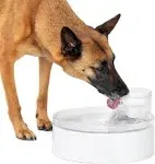 PetSafe Outlast Pumpless Cat Water Fountain, White, 128-oz