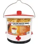 Thermostatical<wbr/>ly Controlled Heated 2 Gal Poultry Chicken Water Bucket Drinker US