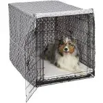 Midwest QuietTime Defender Covella Dog Crate Cover Gray