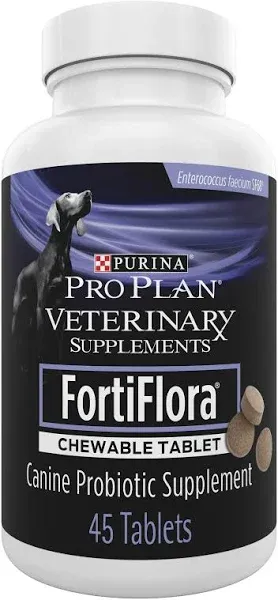 Purina Pro Plan Veterinary Supplements FortiFlora Chewable Tablets Dog Supplement