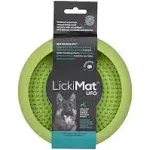 Innovative Pet Lickimat UFO Suction Grip Slow Feeding Rubber Cat and Dog Bowl - Green