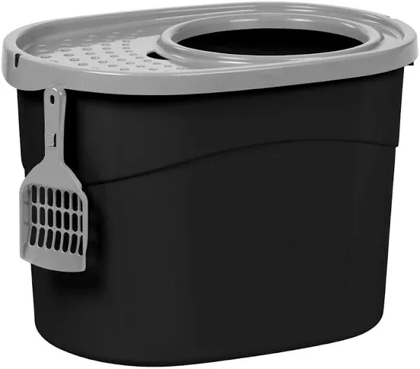 Iris USA Top Entry Cat Litter Box with Scoop