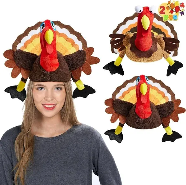 Spooktacular Creations Women's Silly Turkey Hat