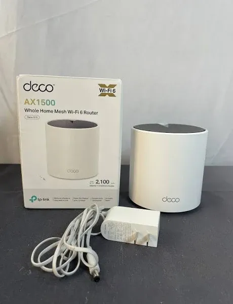 TP-LINK Deco X15 White AX1500 Dual Band Mesh Wi-Fi 6 System