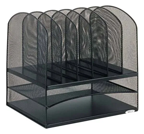 Safco Onyx Mesh Desk Organizer Sections