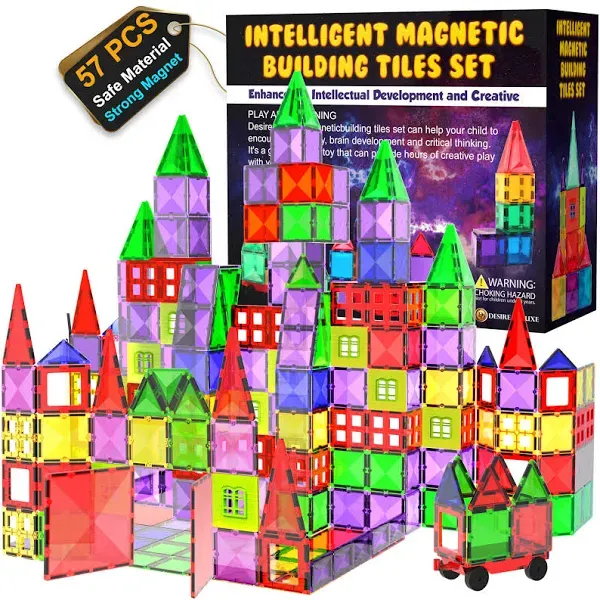 Desire Deluxe Magnetic Building Blocks Tiles Stem Toy Set