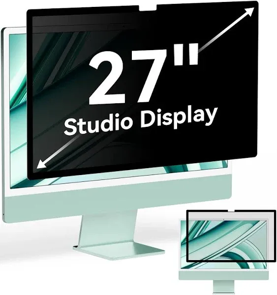 Protescreen 2024 Fully Removable Privacy Screen for iMac 27 Inch Studio Display Desktop Computer Monitor