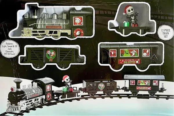 WB Provisions Christmas Express Train Nightmare Express 12 Piece Train Set