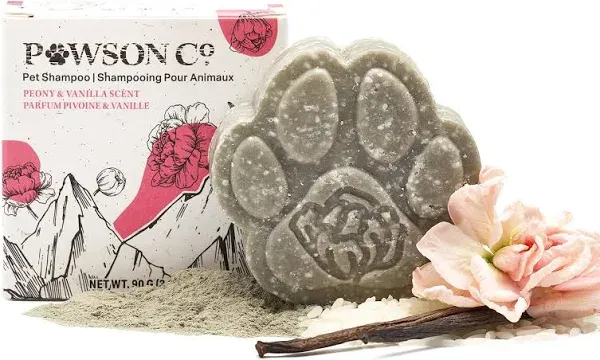 Pawson Dog Shampoo Bar - Natural Pet Shampoo with Rice Water and Aloe for Animals, Puppy Essentials, Jasmine and Lavender Scent