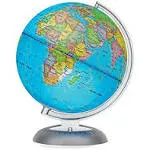 Illuminated World Globe for Kids with Stand,Built LED Night View