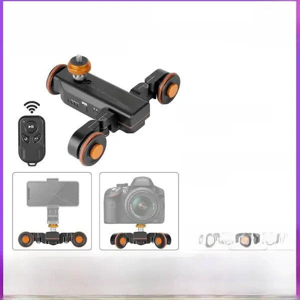 NEEWER 3 Wheel Wireless Video Camera Dolly with Remote Control 3 Speed ​​Adjustm