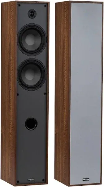 Dayton Audio Classic T65 Floor-Standing Tower Speaker Pair Wood