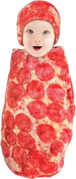 Hudson Baby Plush Food Burrito or Pizza Blanket and Cap