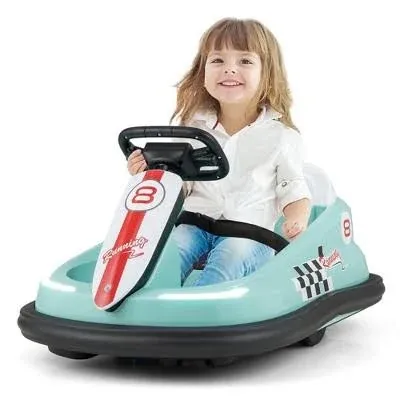 Costway 6V kids Ride-on Bumper Car with 360° Spinning and Dual Motors