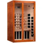 Dynamic Santiago 2 Person Full Spectrum Near Zero EMF Infrared Sauna -Canadian Hemlock