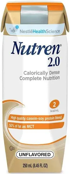 Nutren 2.0 Complete Liquid Nutrition Unflavored 8 oz Can