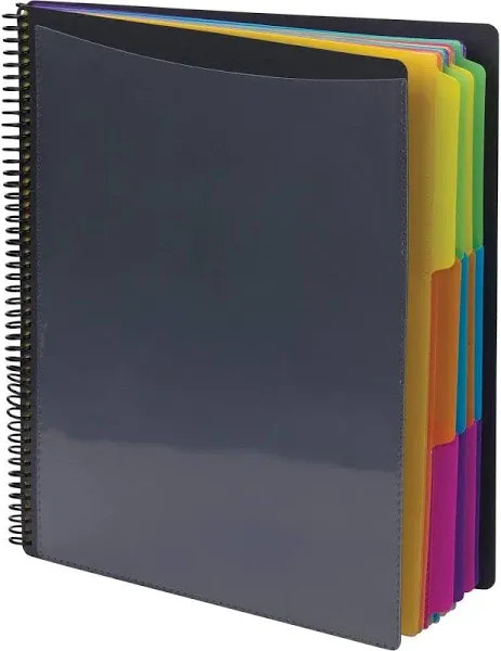 Smead Poly Project Organizer 24 Letter-Size Sleeves