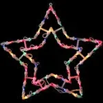 Northlight Lighted Star Christmas Window Silhouette Decoration