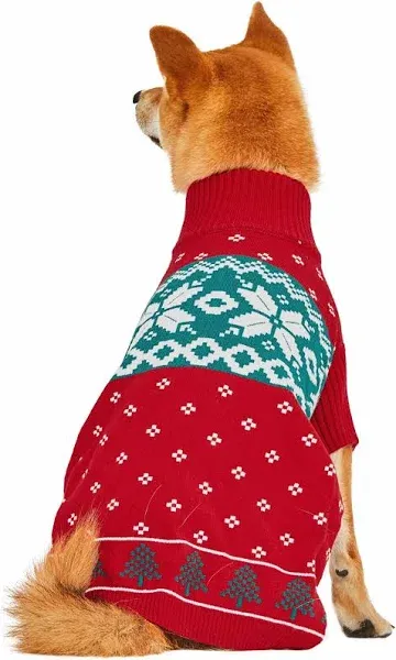 Blueberry Pet Christmas and Snowflake Dog Sweater