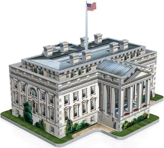 WREBBIT 3D The White House - 3D Jigsaw Puzzle (490 pieces) (W3D-1007)