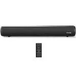 Littoak HDMI Sound Bar for TV, Bluetooth Small TV Soundbar Speaker, Optical/HDMI/Aux/Coax/USB/Bluetooth Connection for TV, PC, Projectors, Includes