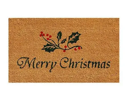 Calloway Mills 101881729 Christmas Holly Doormat, 17" x 29"